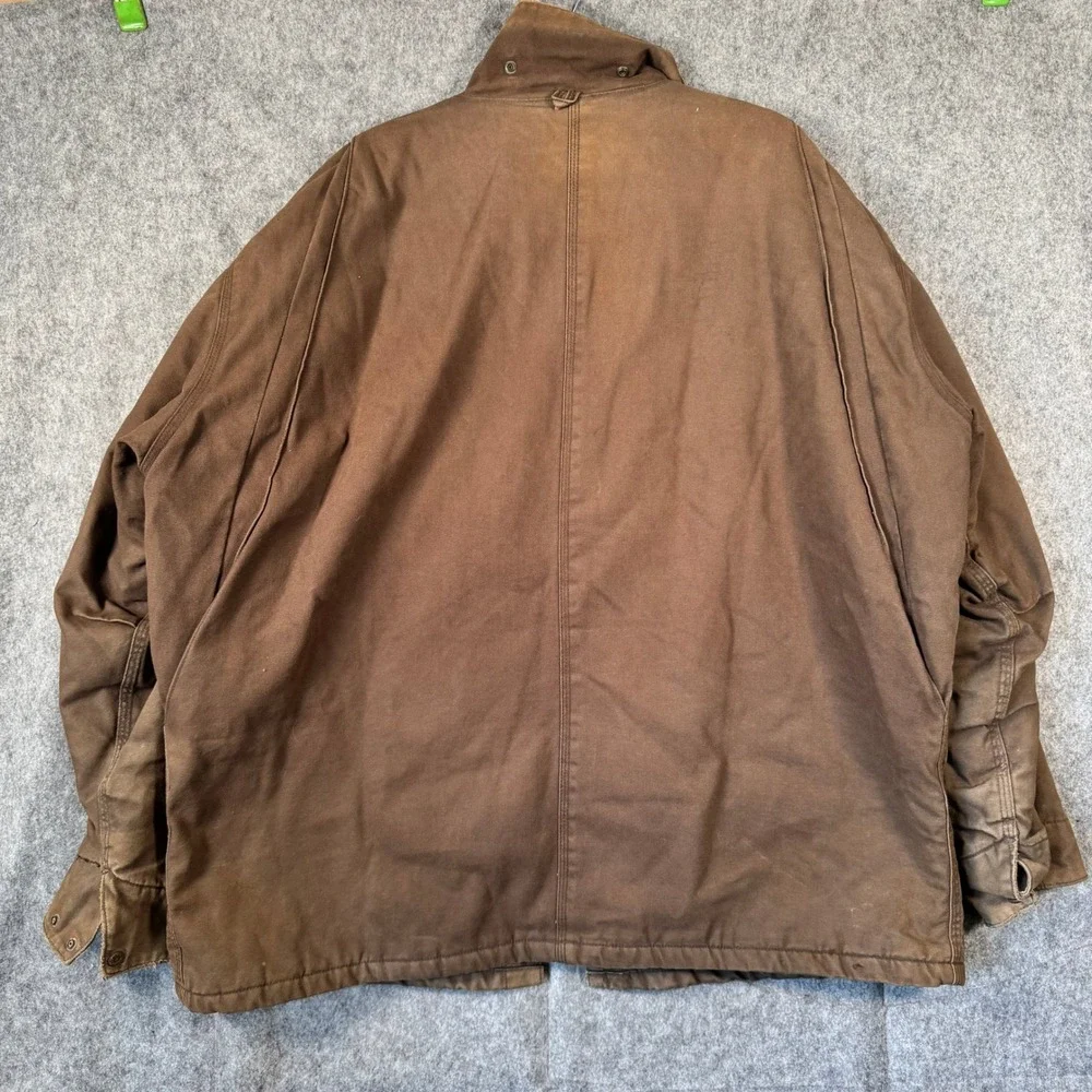 Vtg Walls Zero Zone Work Jacket‎ Mens 2XL Regular Brown Quilted Barn Coat Canvas